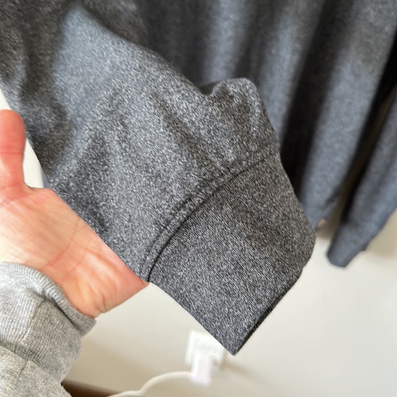 Lee Men's Long Sleeve Crewneck Tee Gray Stretchy Casual Premium Select XL - Picture 6 of 9